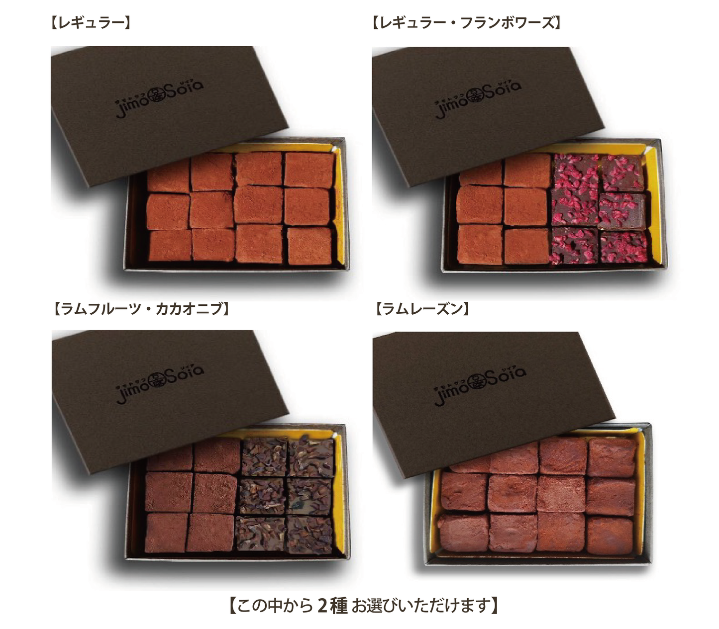 ボタニカルショコラ 選べる2種セット（全4種）｜Jimo豆腐Soia